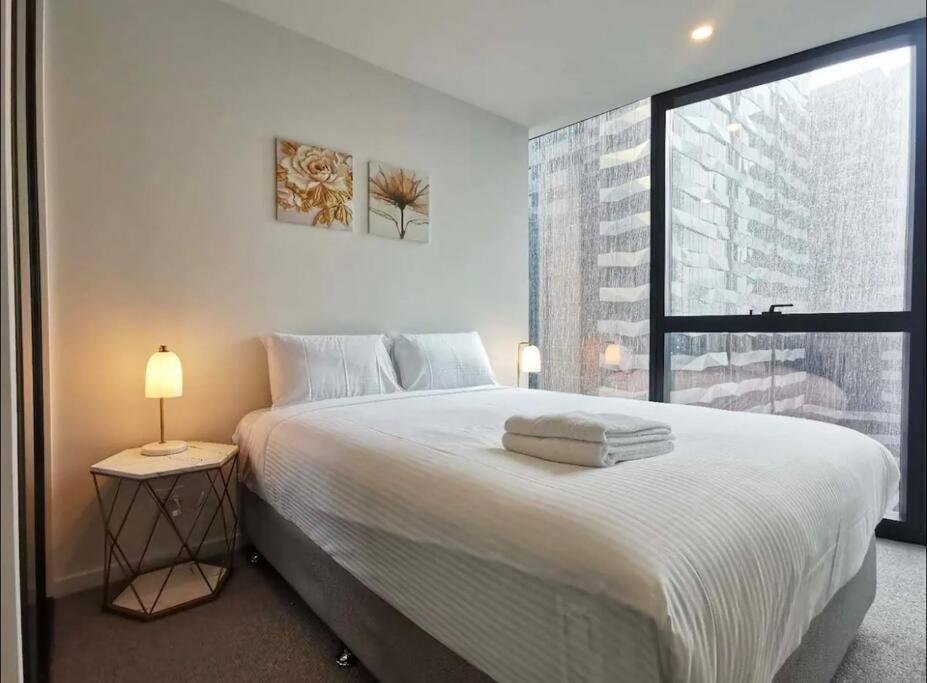 Um1501-Elegant 1Br Apartment In Skyhigh Melbourne Kültér fotó